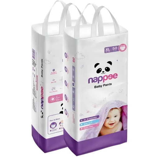 Extra Large (XL) - Pant Style - Nappee Economy  Diapers (50 Pcs)