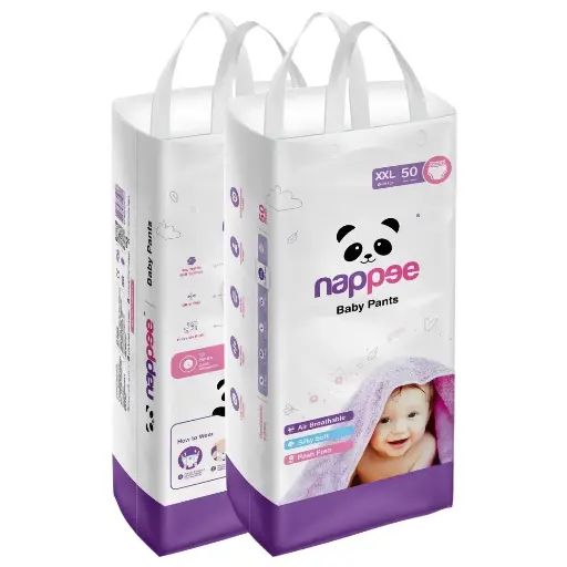 Double Extra Large (XXL) - Pant Style - Nappee  Economy Diapers (50 Pcs)