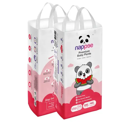 Double Extra Large (XXL) - Pant Style - Nappee Premium Diapers (44 pcs)